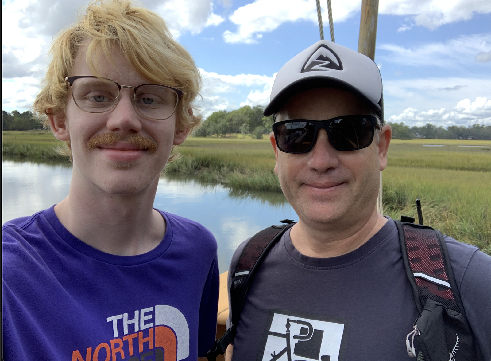 Visiting my dad in Charleston, South Carolina, where I grew up.