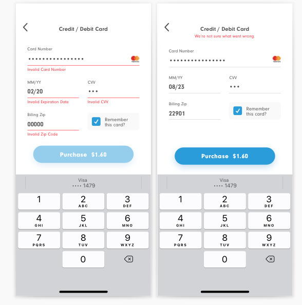 Error States — Second and Third